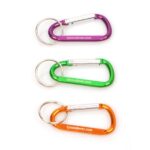 Aluminum Carabiner with key ring