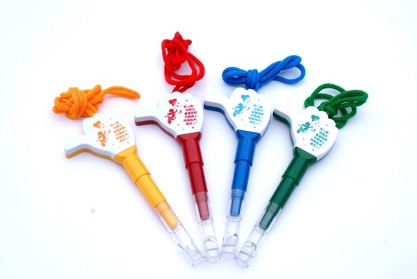 23176756.jpg Whistle Thumb Ballpoint Pen - Image 1