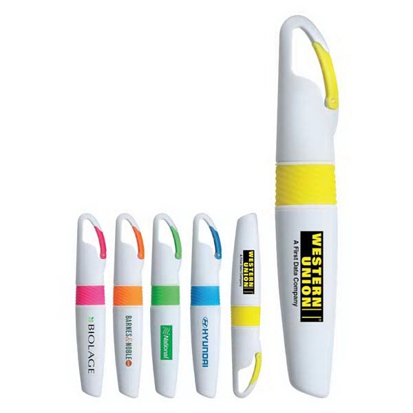 23709500.jpg Carabiner Highlighter Pen - Image 1