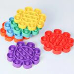 Flower Shape Push pop Bubble Sensory Fidget Toy - Image 2