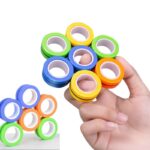 Stress Anxiety Relief Magnetic Rings Finger Fidget Toys - Image 2