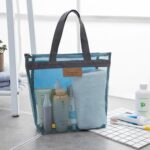 Mesh Lining Beach Tote Bag - Image 4