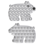 Polar Bear Silicone Pops Bubble Toy - Image 3