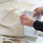 Women Linen Cotton Handbag canvas bag - Image 4