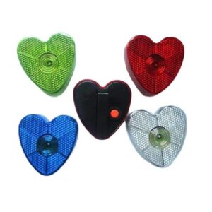 LED Blinking Red Heart Clip