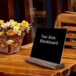 Wood Tabletop Double Sided Blackboard Message Board Kids Toy - Image 3