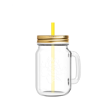 Mason Jar With Lid - Image 4