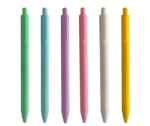 Retractable pastel Gel Ink pen, shuttle art