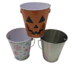 galvanized metal ice bucket for beer, wine, champagne