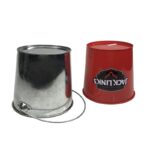 galvanized metal ice bucket for beer, wine, champagne - Image 2