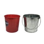 galvanized metal ice bucket for beer, wine, champagne - Image 3