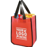 Small Laminated Shopper ToteNon-Woven Fabric - Image 2