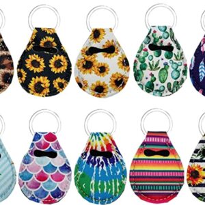 Neoprene Coin Key Chain