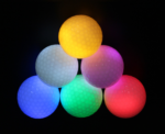 LED golf balls