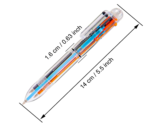 6 Color Transparent Barrel Retractable Pen - Image 2