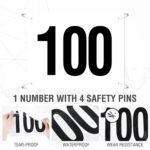 Running Bib Numbers with Safety Pins - Image 3