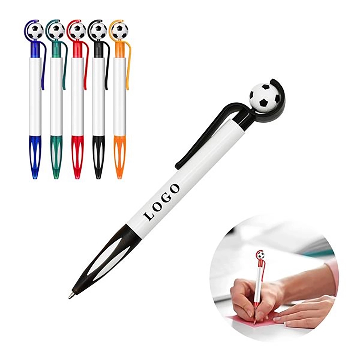304649506.jpg Soccer Shape Ballpoint Pen - Image 1