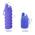 Collapisble Silicone Sports Water Bottle - Image 5