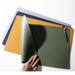 Waterproof Oil-proof Leather Sector Placemat - Image 2