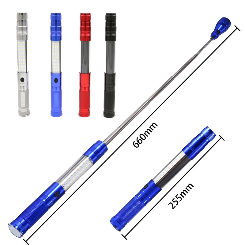 308050977.jpg Telescopic Magnetic COB LED Flashlight w/Sidelight - Image 1