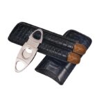 Portable Genuine Leather Cigar Case - Image 4