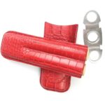 Portable Genuine Leather Cigar Case - Image 6