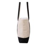 Canvas Tote Bag with an External Pocket - Image 4