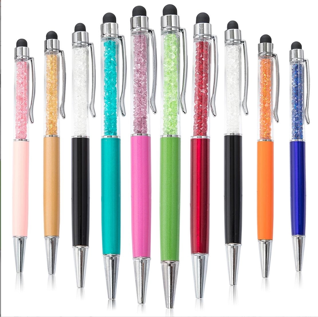 308472168.jpg Crystal Ballpoint Pens with Stylus Tip - Image 1