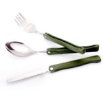Portable Folding Camping Tool Set With Folk, Spoon, Knife - Image 4