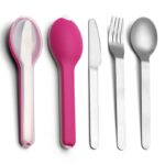 3 Pieces Portable Travel Spoon Fork Knife Cutlery Set - Image 3