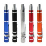 8 Bit Metal Screwdriver Tool Kit with Clip - Image 2