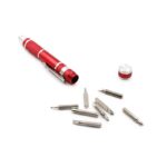 8 Bit Metal Screwdriver Tool Kit with Clip - Image 3