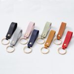 Leather Riveted Keychain