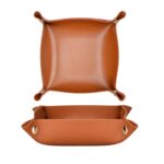 Leather Storage Basket Tray - Image 3