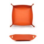 Leather Storage Basket Tray - Image 4