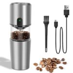 3 In 1 Electric Coffee Grinder Filter Cup