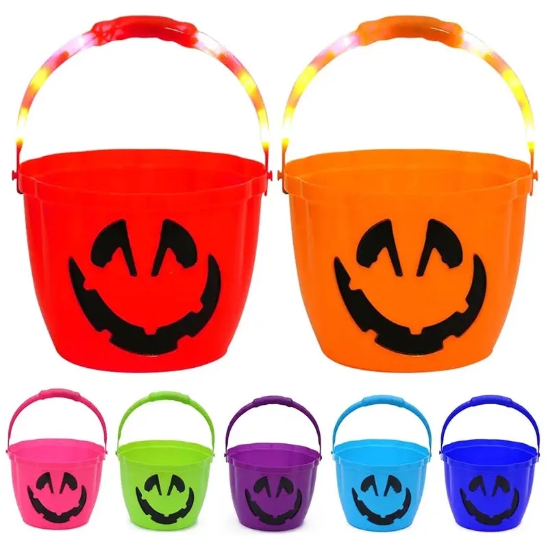 309152738.jpg Pumpkin Light Handle Halloween Bucket - Image 1