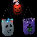 LED Pumpkin Drawstring Bag - Image 2