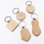 Wood keyring keychain key tag - Image 2