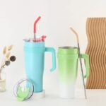 40oz stainless steel water bottle beer cup with straw - Image 3