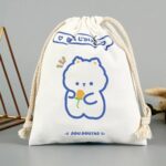 Custom Logo Shopping Bags Cotton Drawstring - Image 4
