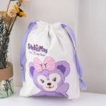 Custom Logo Shopping Bags Cotton Drawstring - Image 6
