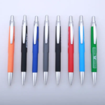 Custom Rubber Coated Click Ballpoint Pen - Image 2