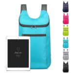 Foldable shoulder travel backpack bag