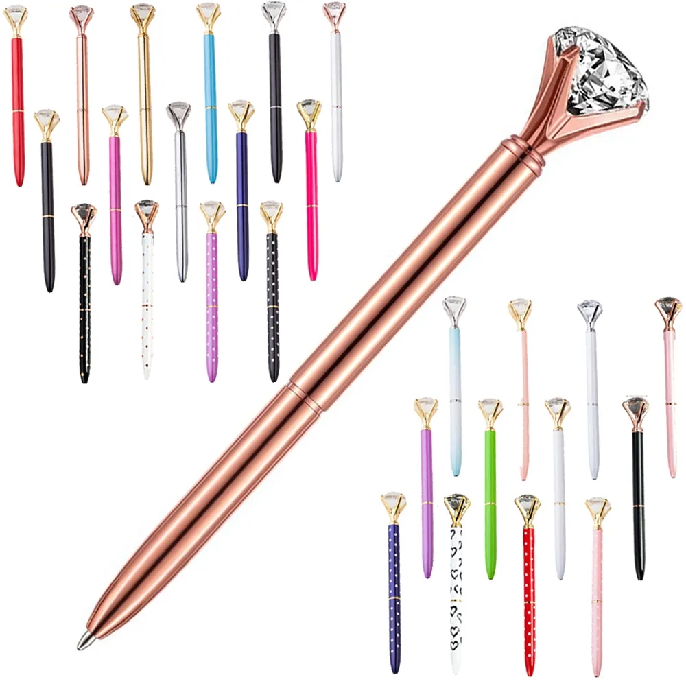 313796258.jpg Big Crystal Diamond Ballpoint Pen - Image 1