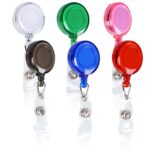 Retractable Badge Holder with Belt Clip Key Ring - Image 2