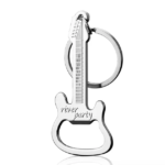 Guitar Shaped Bottle Opener Keychain - Image 3