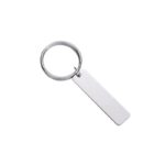 Rectangular Stainless Steel Tag Key Chain - Image 2