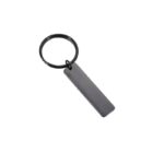 Rectangular Stainless Steel Tag Key Chain - Image 3