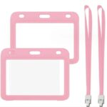 Multi-color Clear CDC Vaccine Card Sleeve with Lanyard - Image 4
